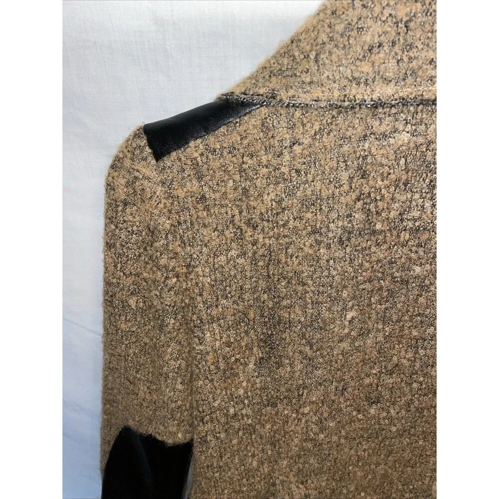 Yoana Baraschi Women’s Fashion Jacket Size 4 Brown Alpaca Blend Going Out Party